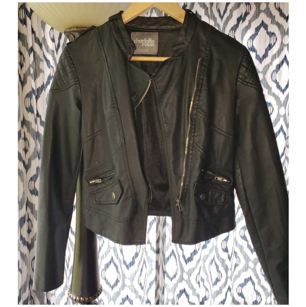 Moto leather jacket